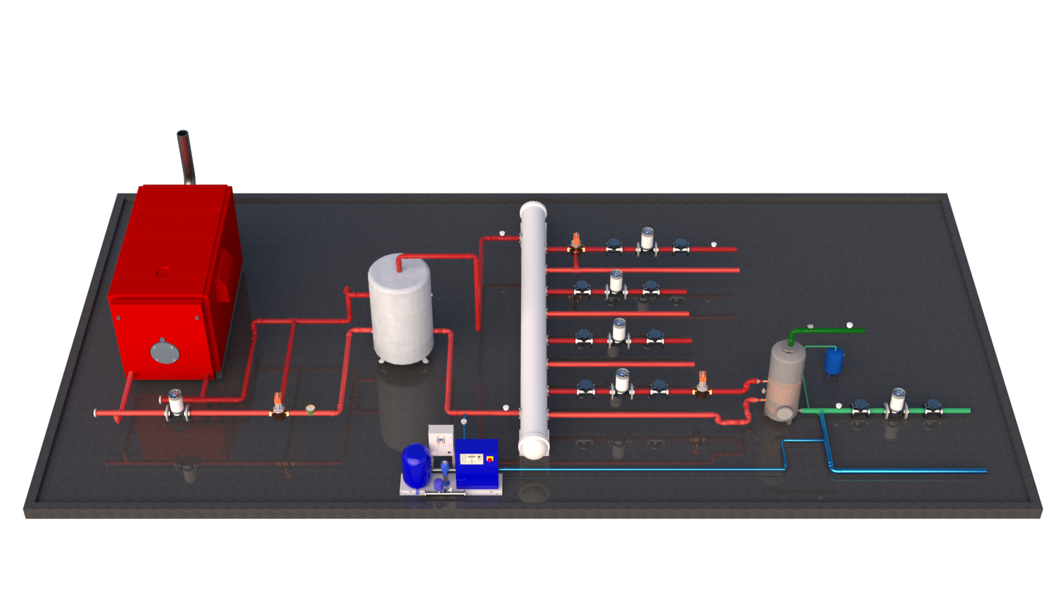 BMS graphics example: Boiler plant
